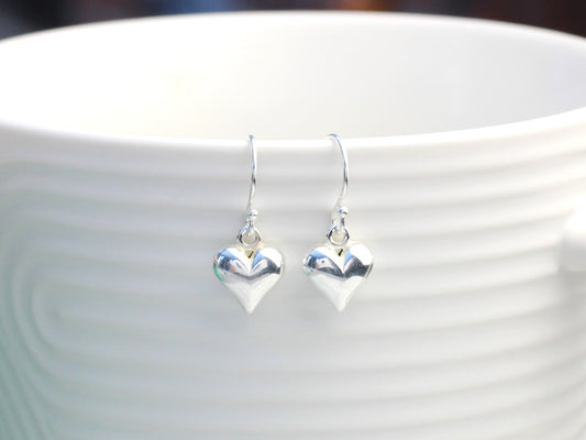 heart drop earrings