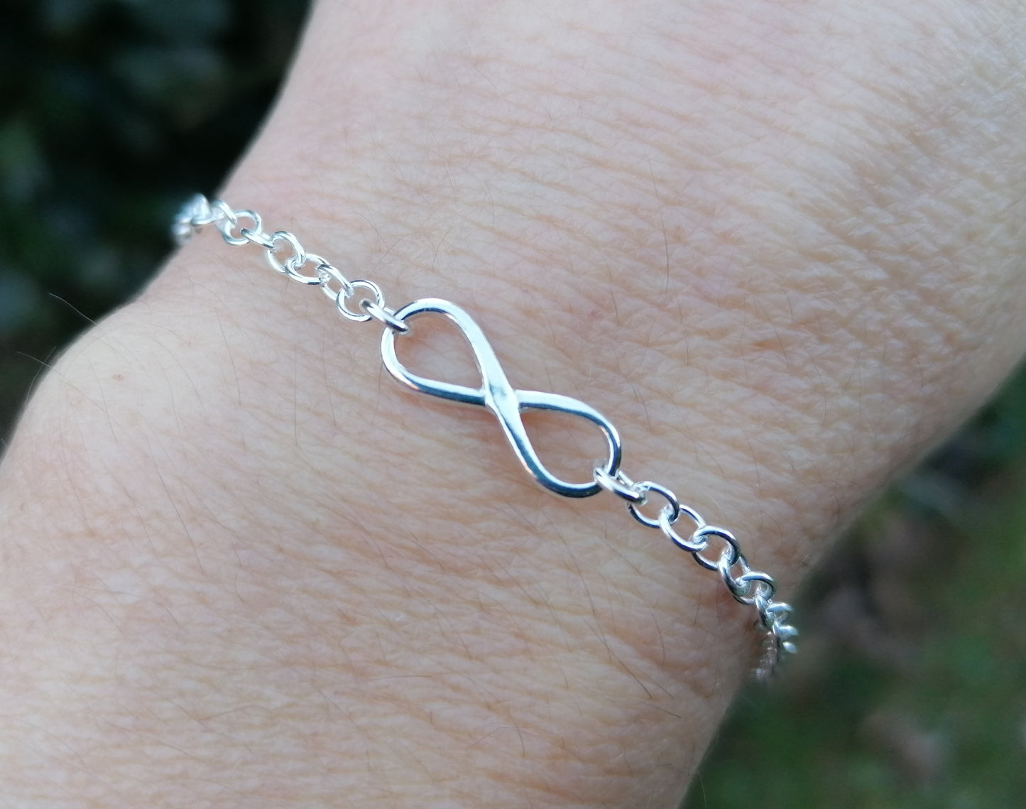 Best friend bracelet. Sterling silver infinity bracelet.