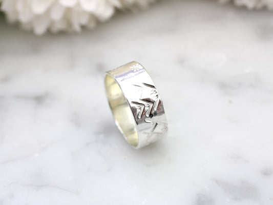 Mountain, camping ring. Ready to ship.