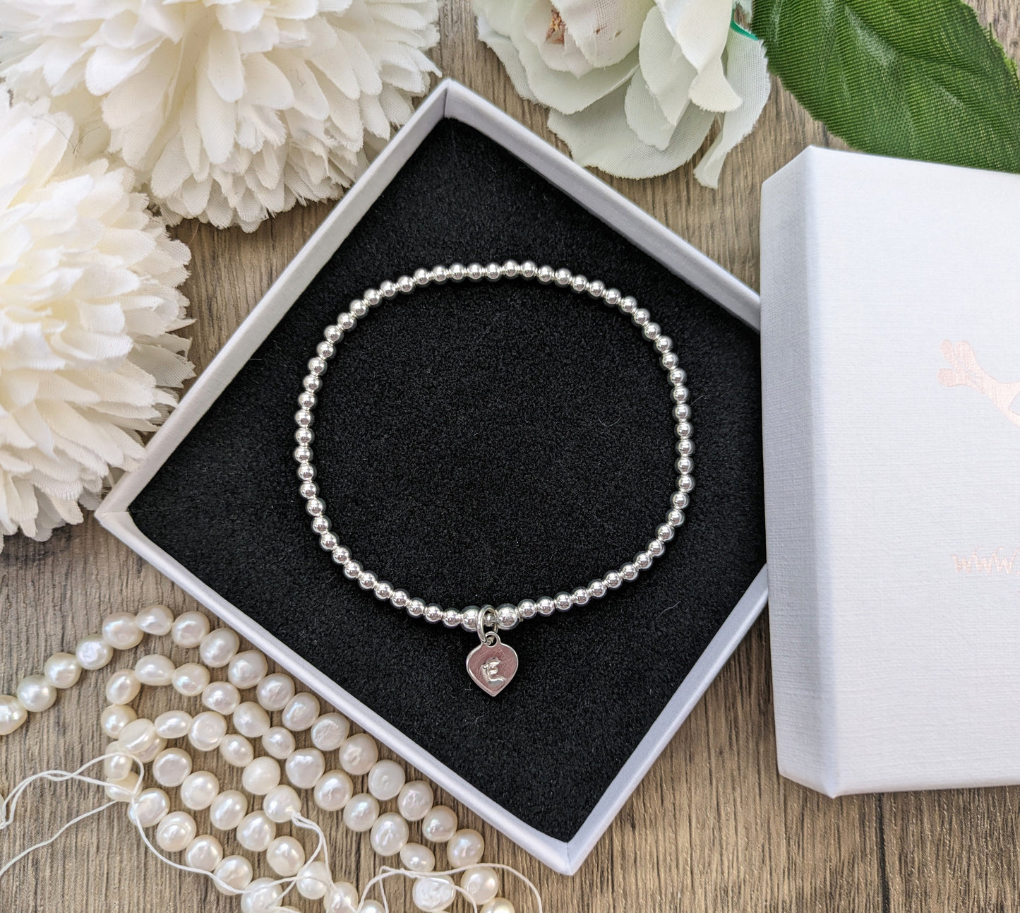 Valentines bracelet with initial/s.