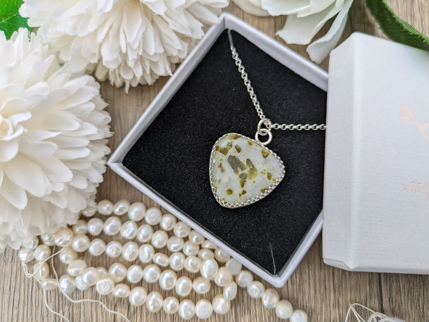 Scottish marble pendant necklace. Ready to ship.