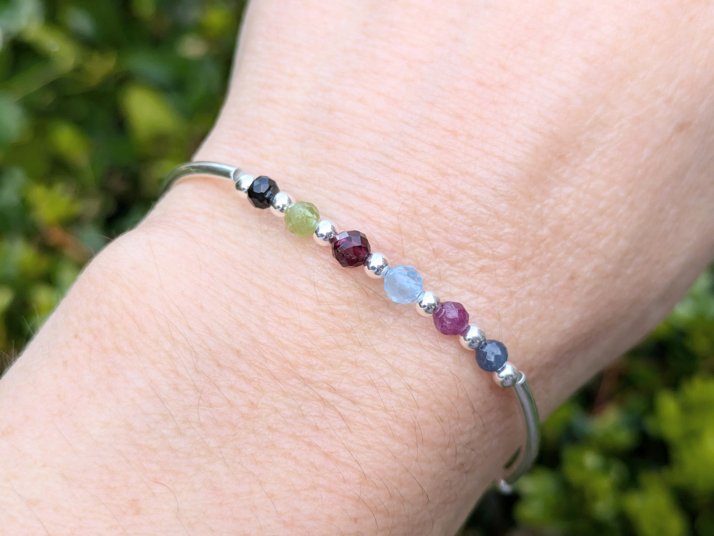 Family birthstone bracelet - create your own.