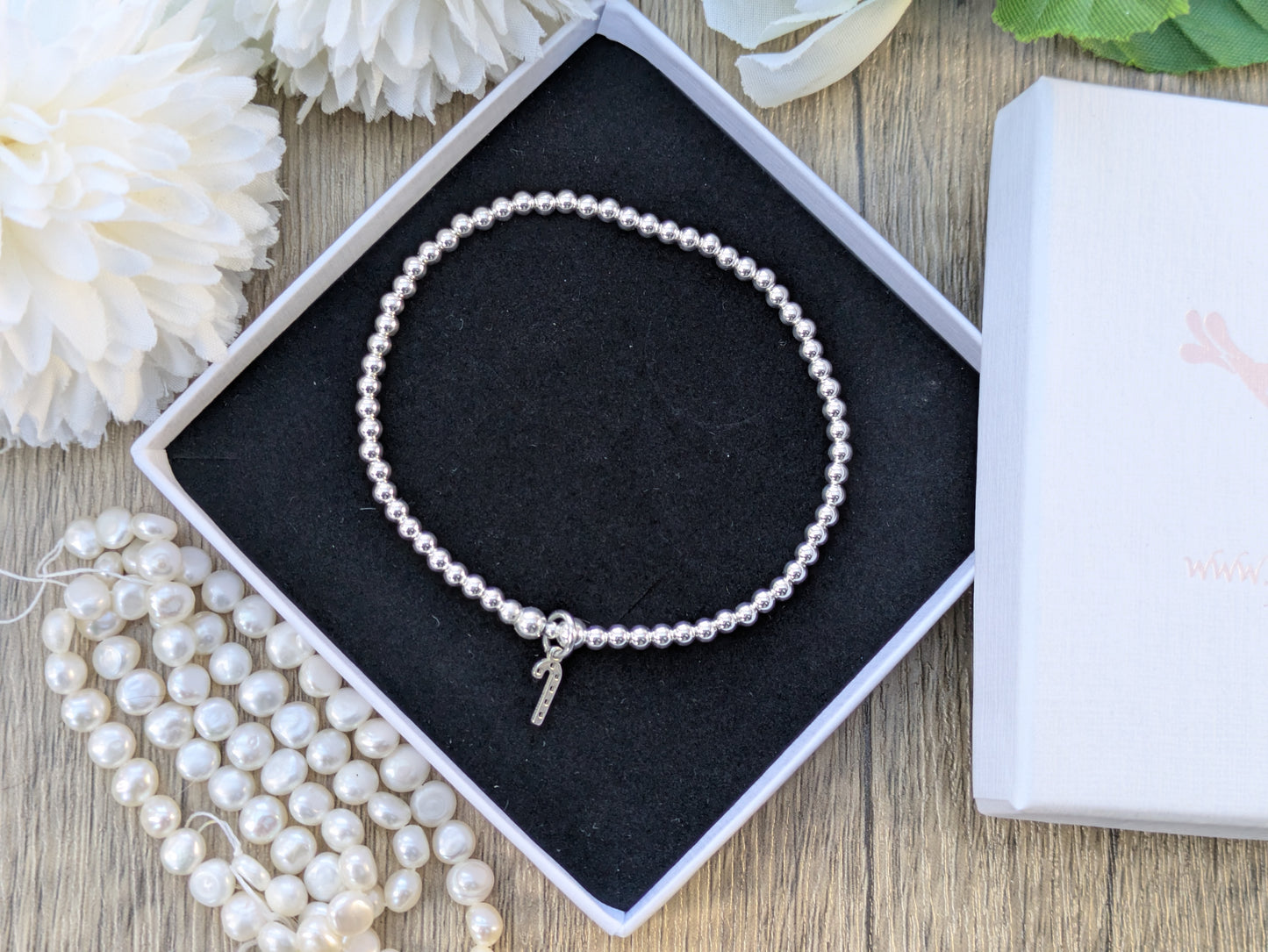 Candy cane charm bracelet.