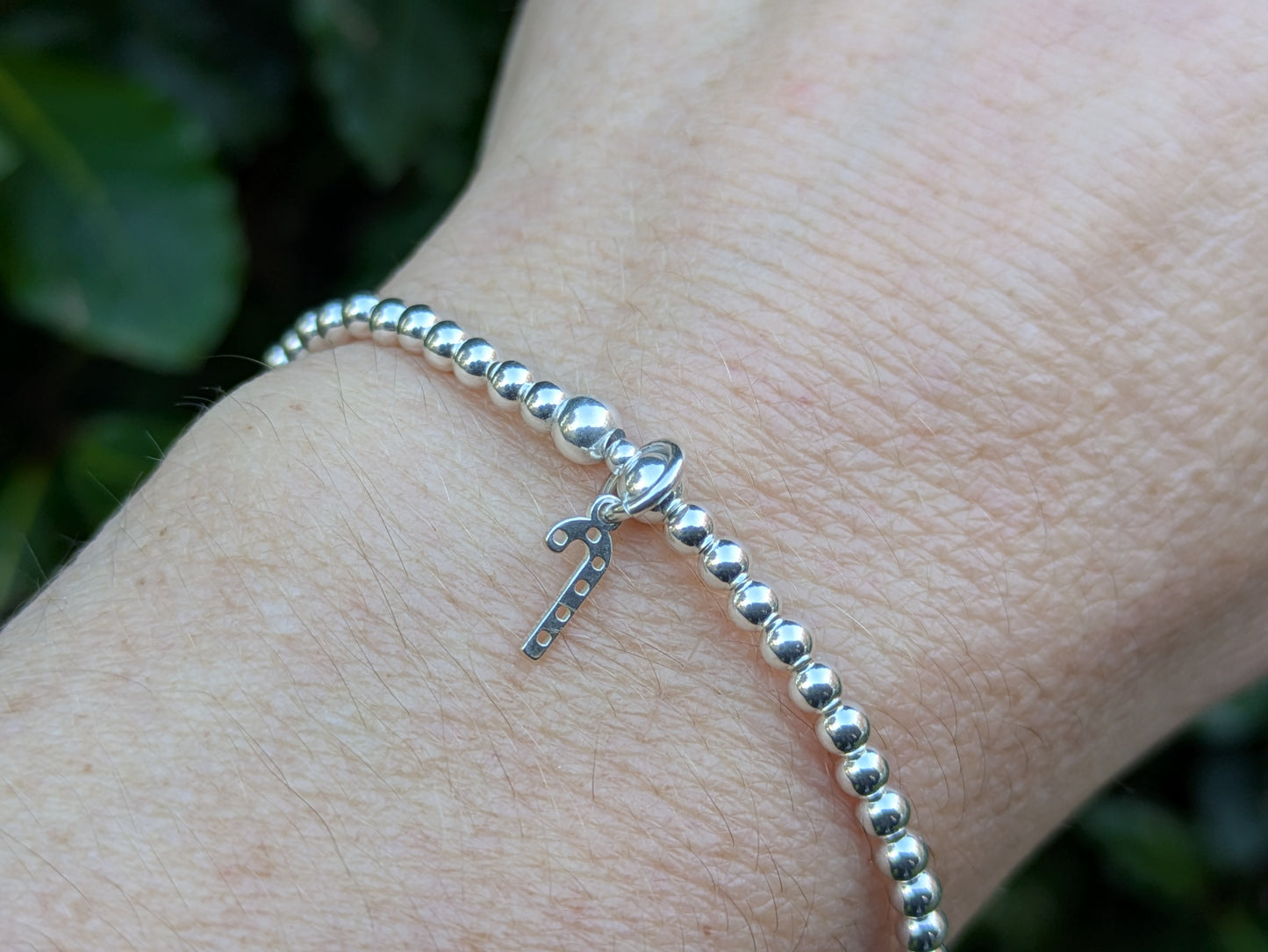 Candy cane charm bracelet.