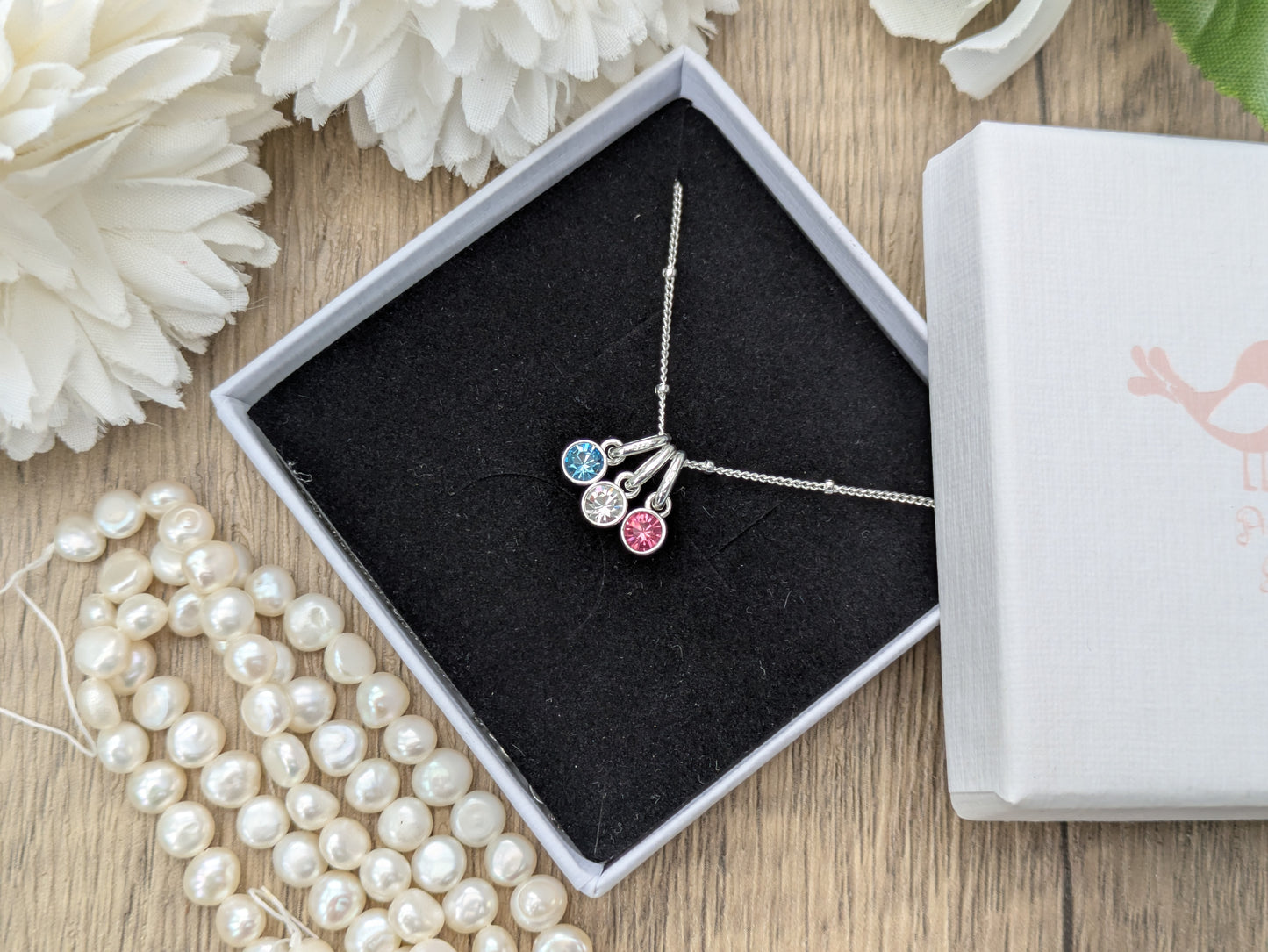 Family birthstone necklace.
