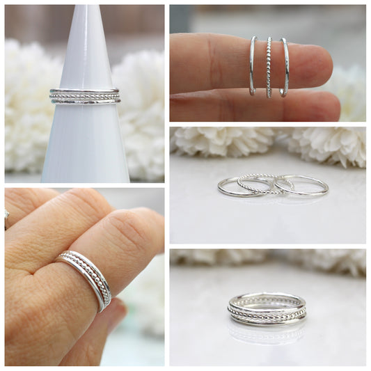 Make your own stacking rings - jewellery making class. Sunday 12th October.