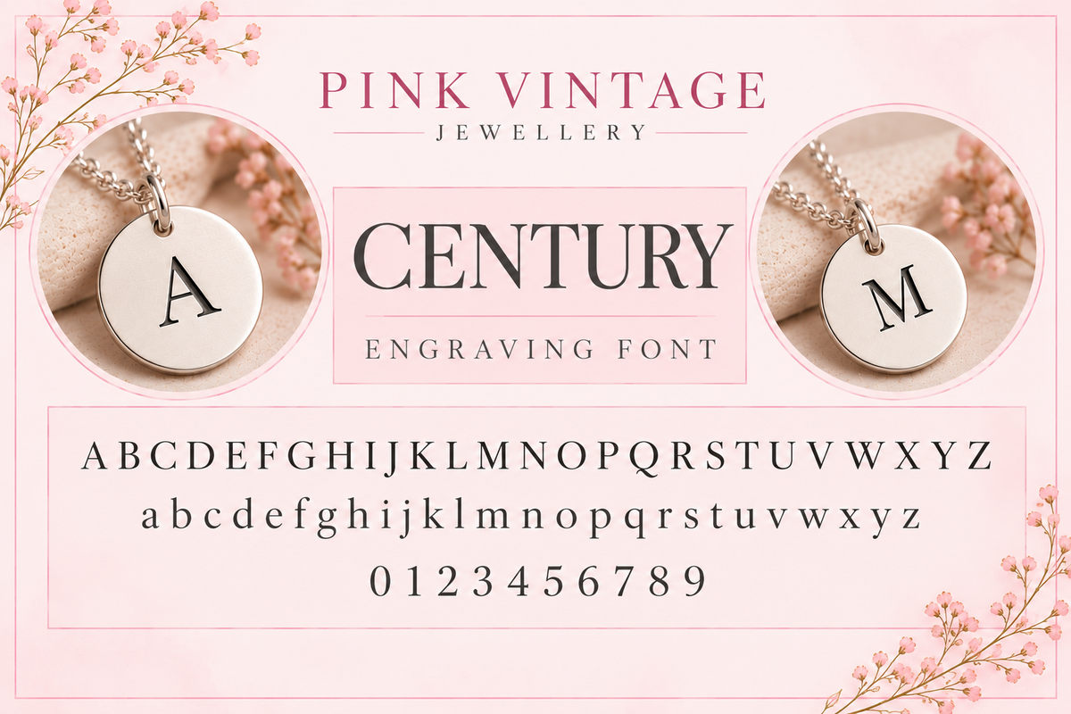 Engraved Heart Initial Necklace in Sterling Silver