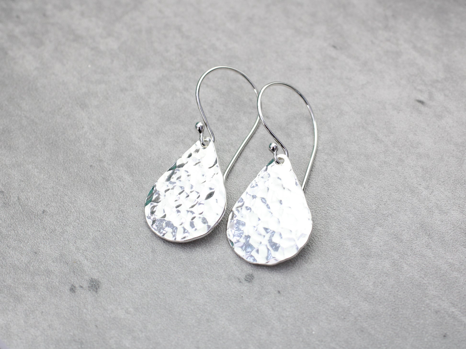 tear drop earrings sterling silver