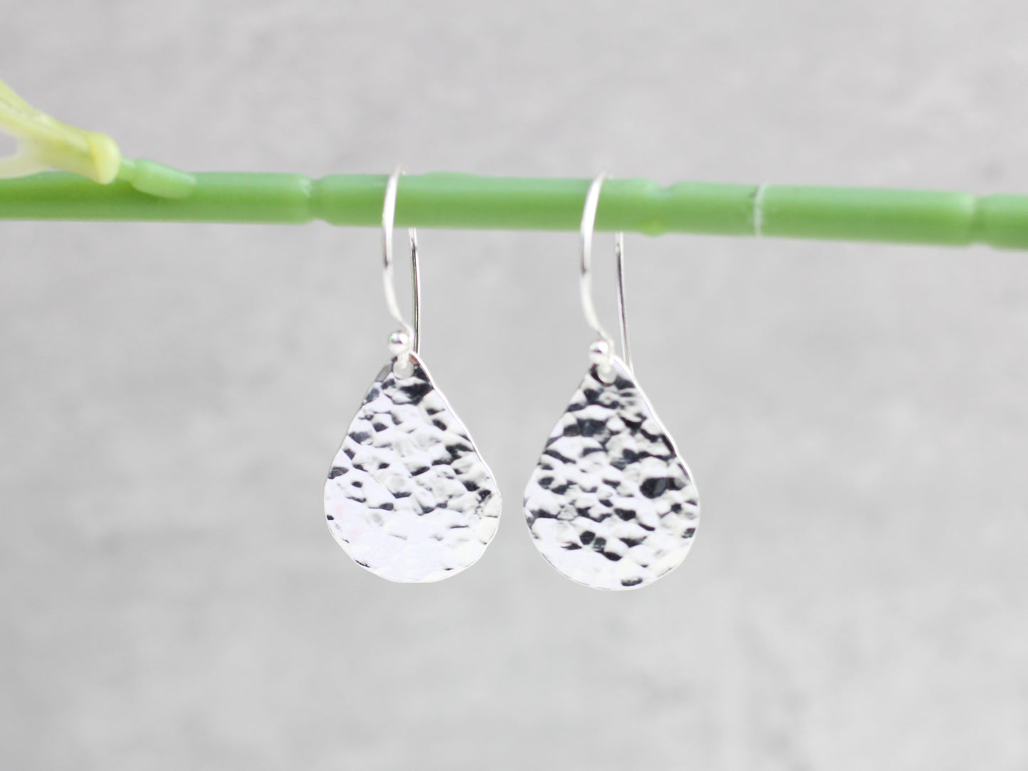 teardrop earrings sterling silver