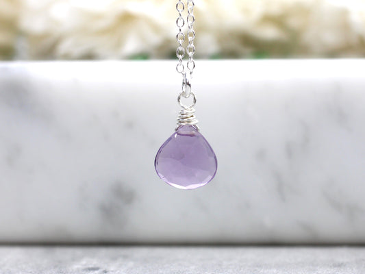 amethyst crystal necklace