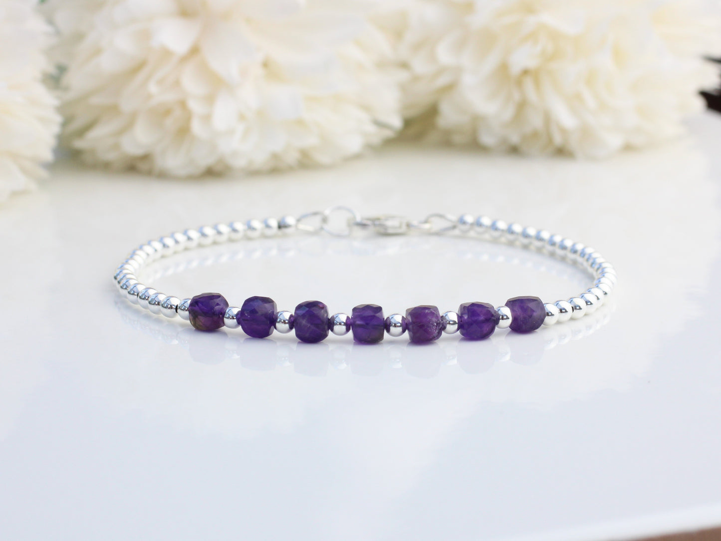 amethyst milestone bracelet