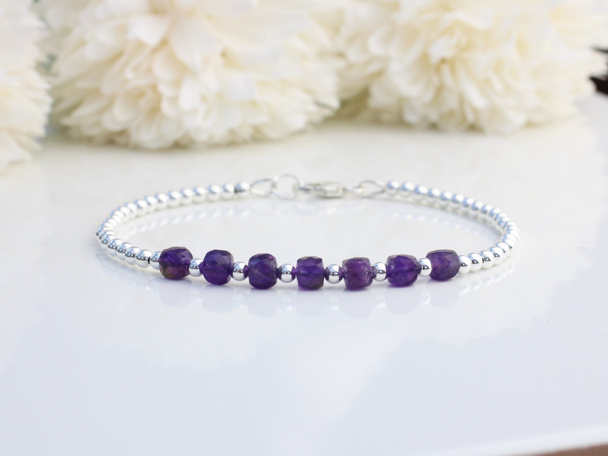 amethyst milestone bracelet