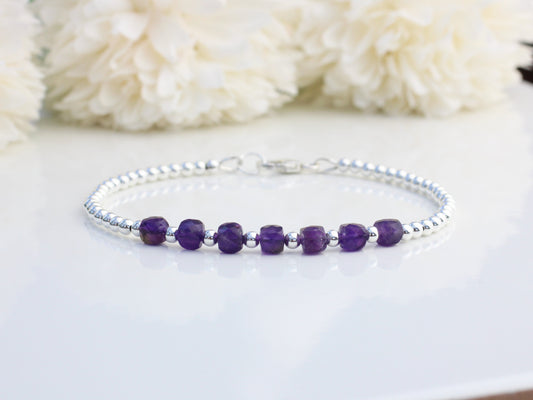 amethyst milestone bracelet