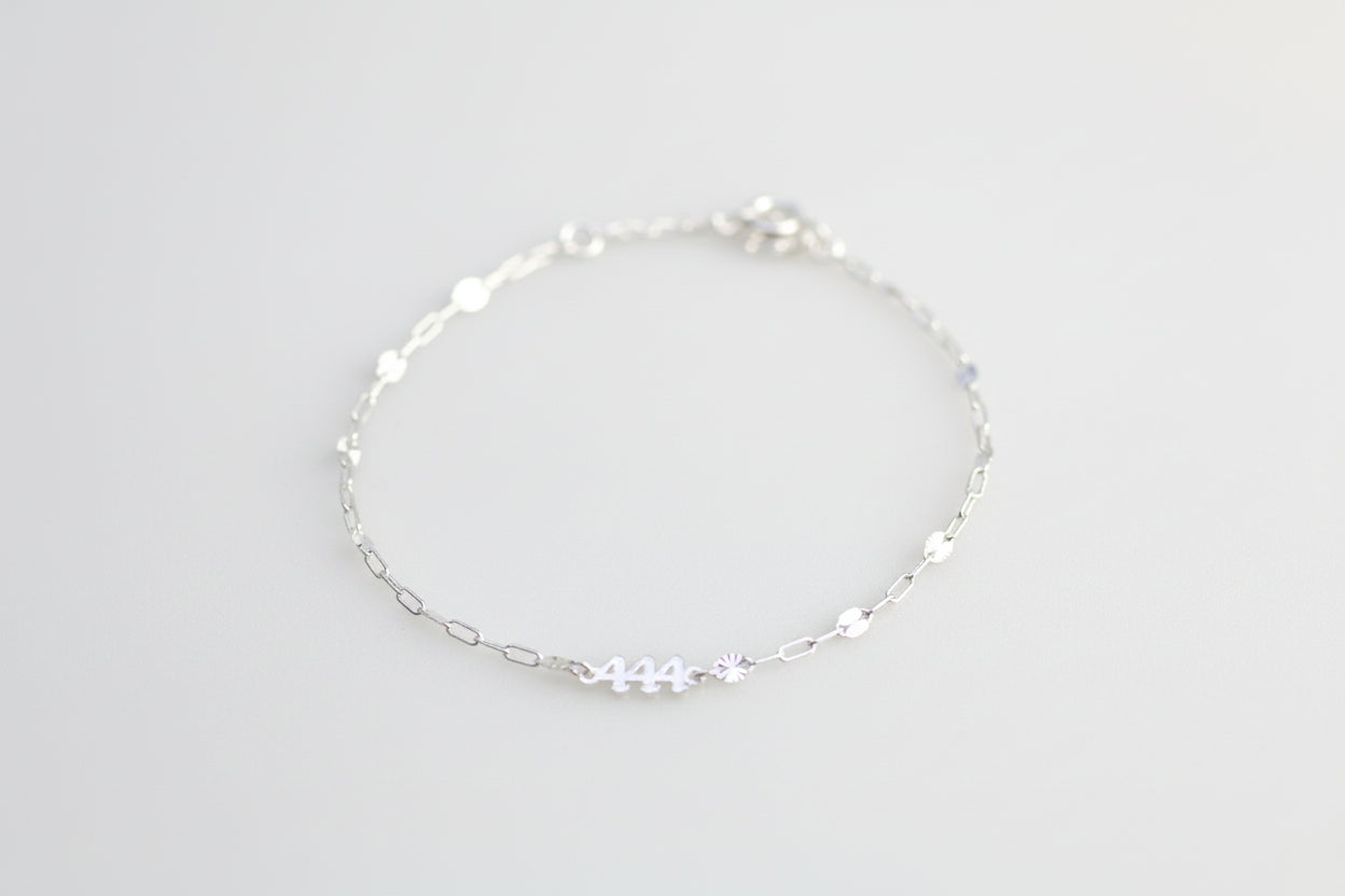 anklet with an angel number 444