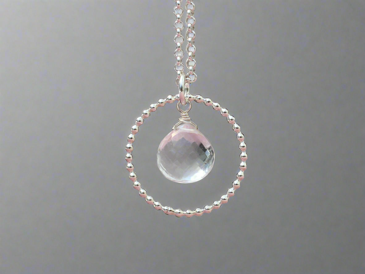 april birthstone necklace