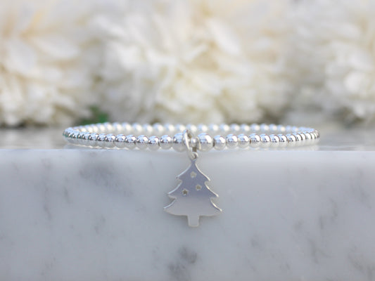 christmas tree charm bracelet