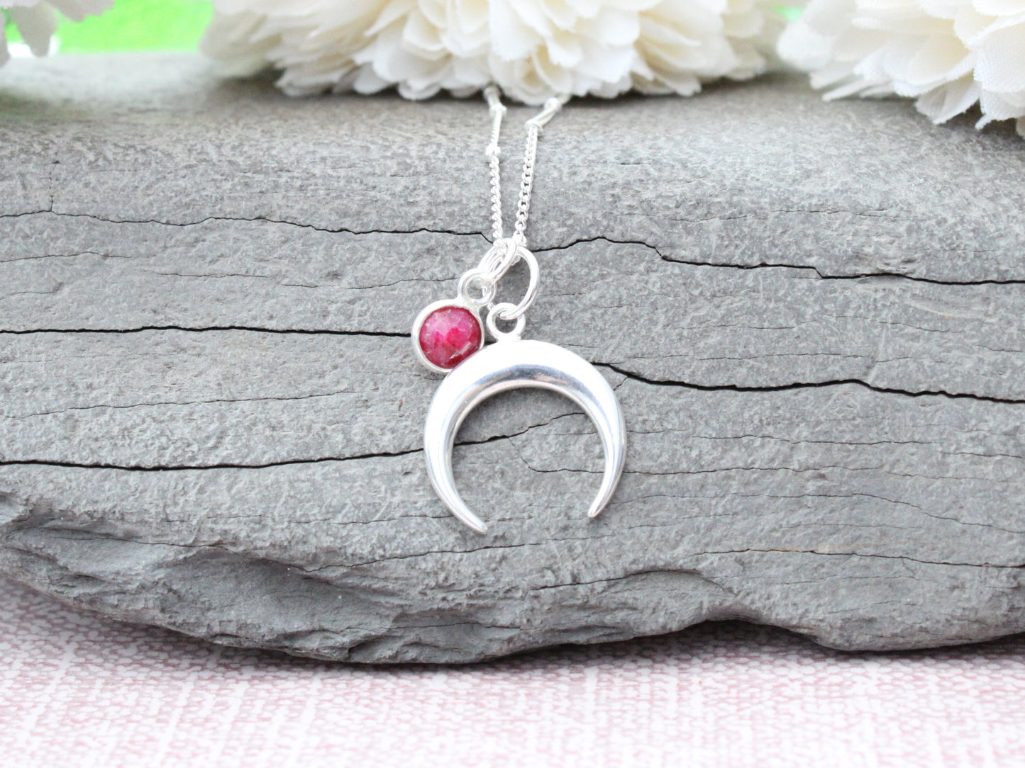 crescent moon necklace