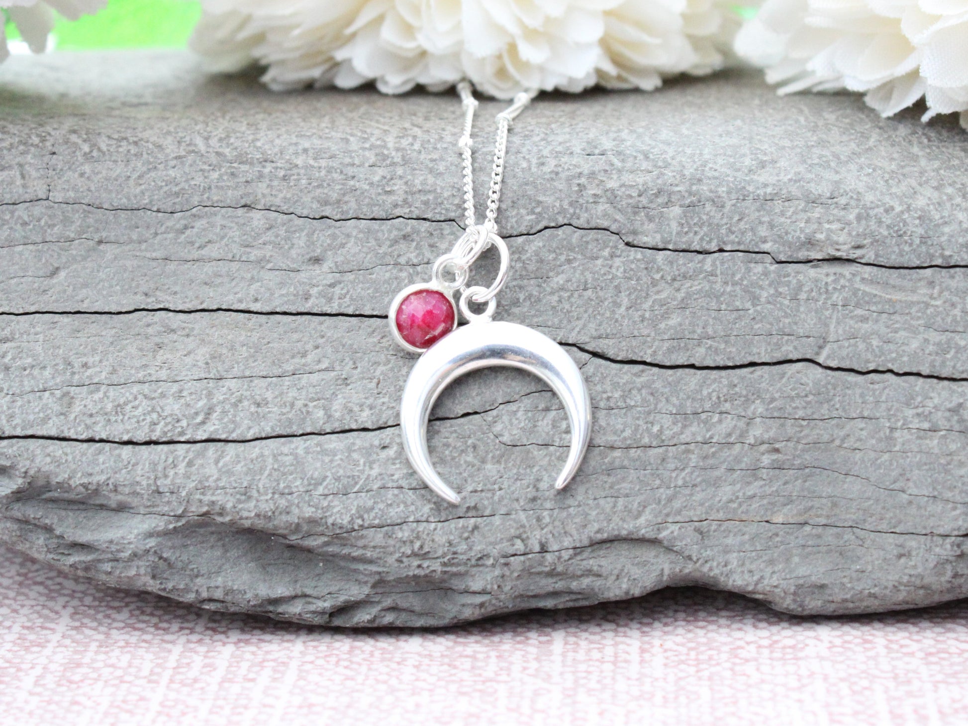 crescent moon necklace