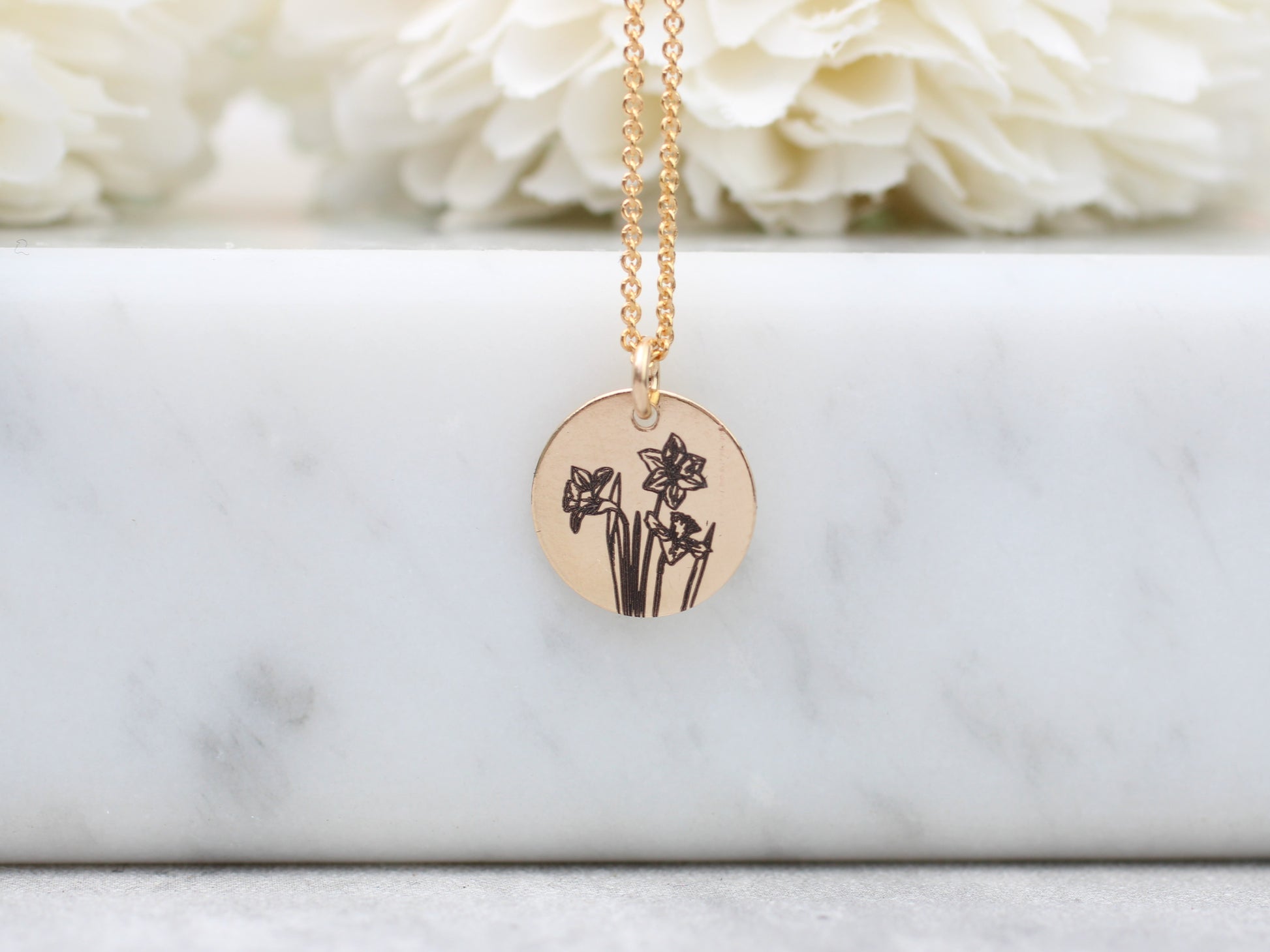 daffodil necklace