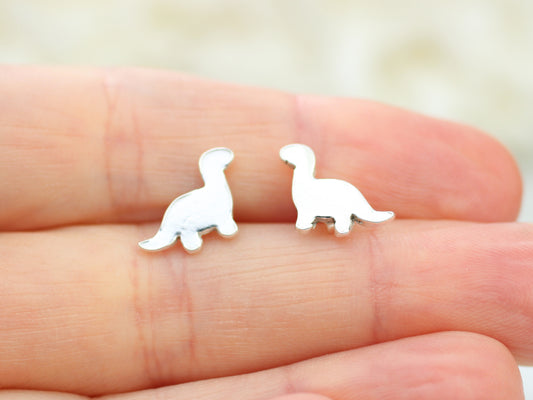 diplodocus stud earrings