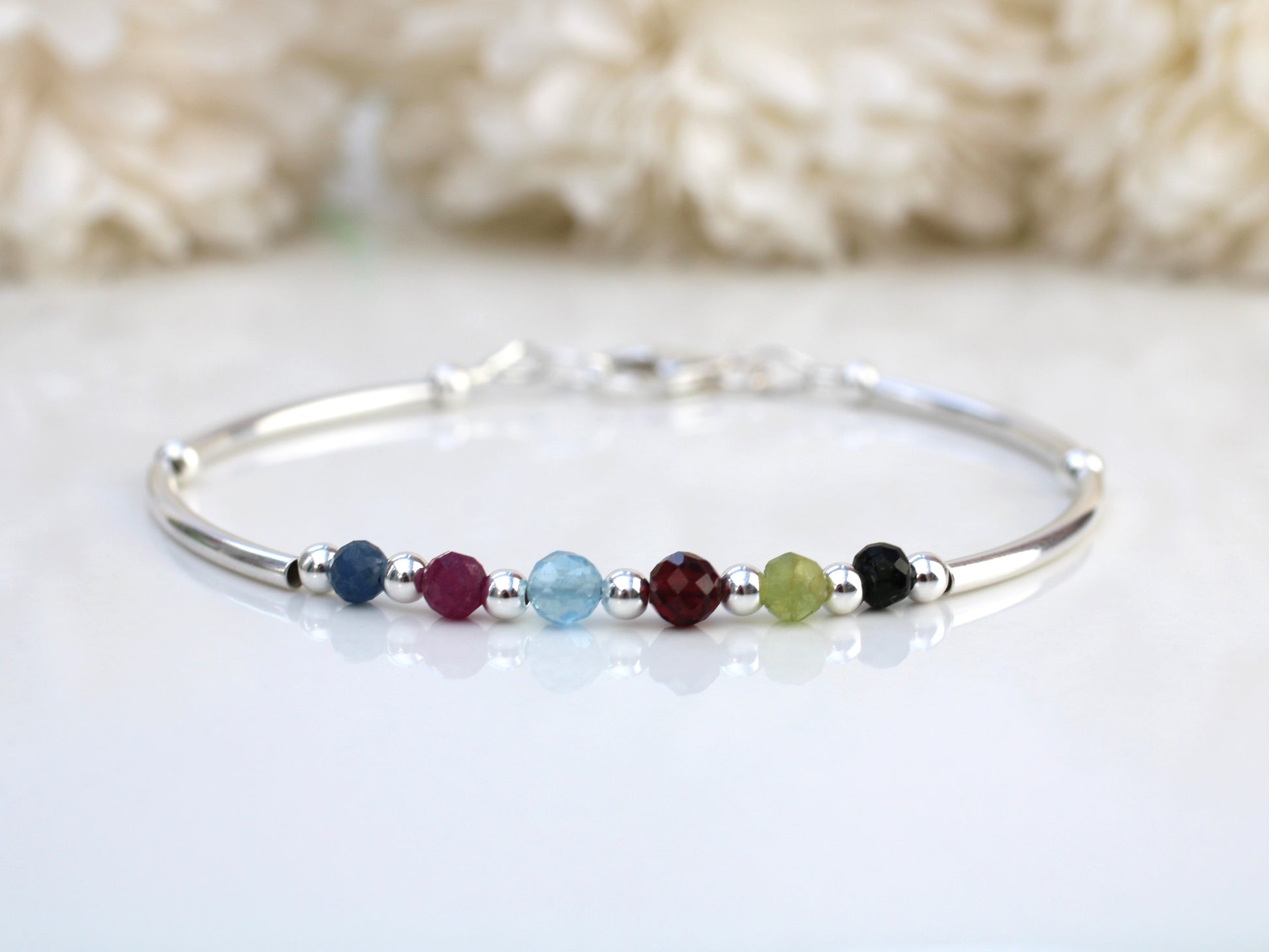 family birthstone bracelet a gift for mothers day