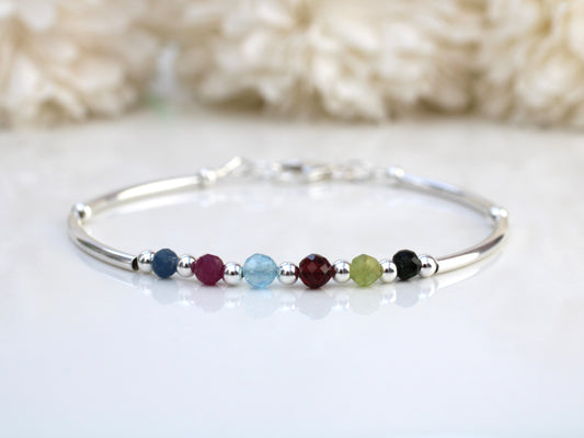 family birthstone bracelet a gift for mothers day