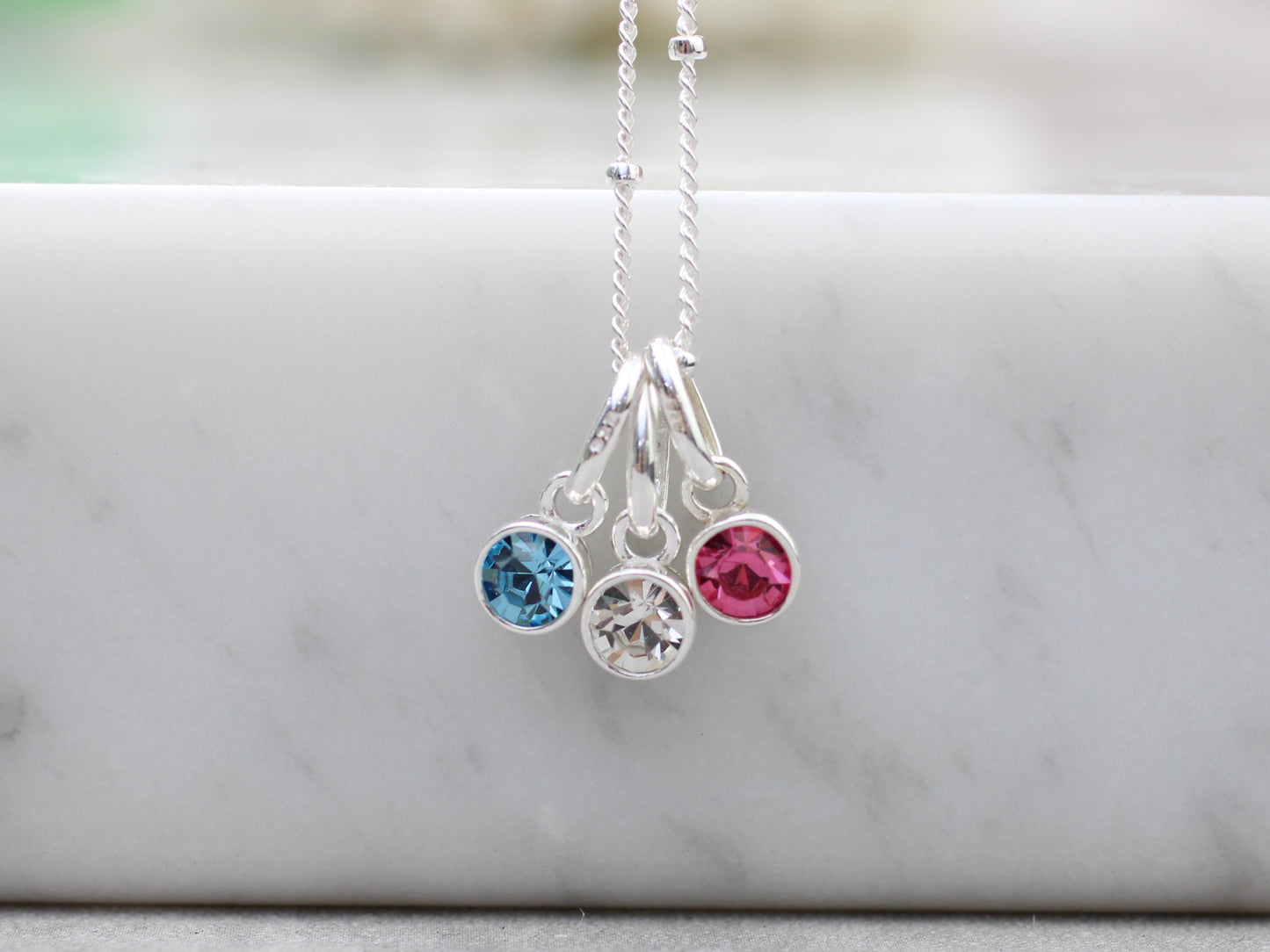family birthstone necklace