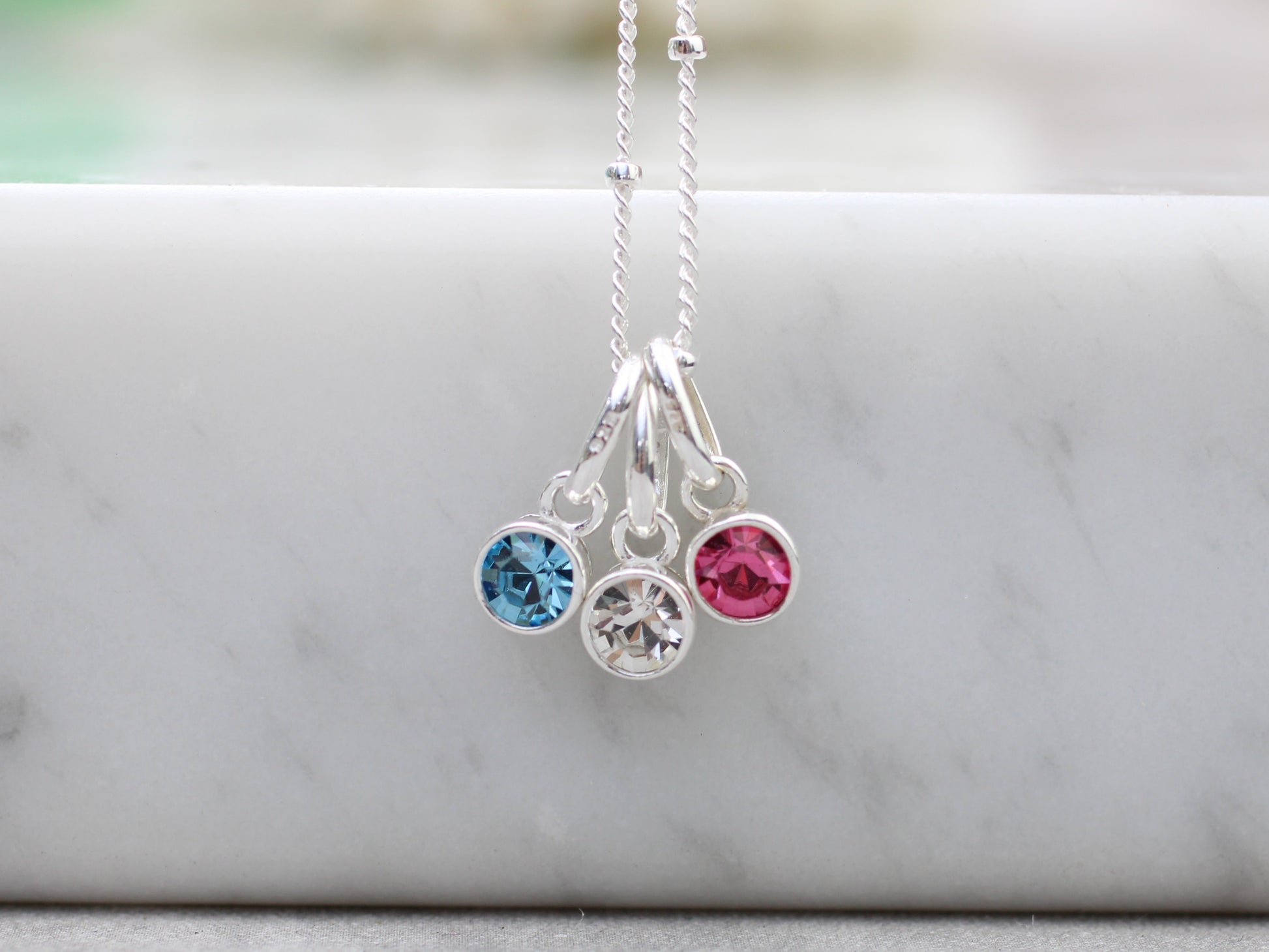 family birthstone necklace