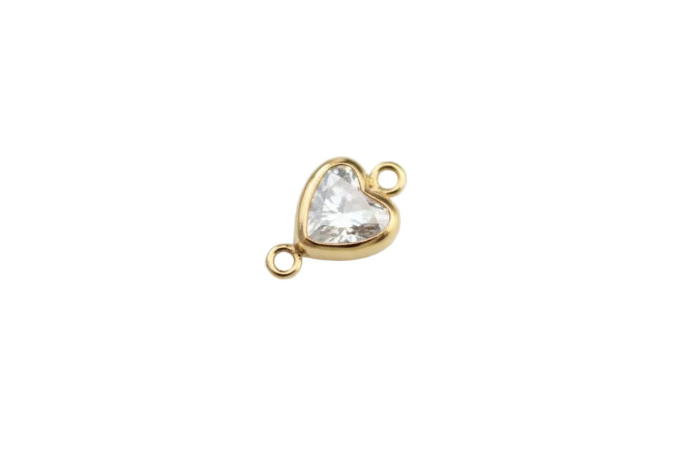 heart connector on a white surface