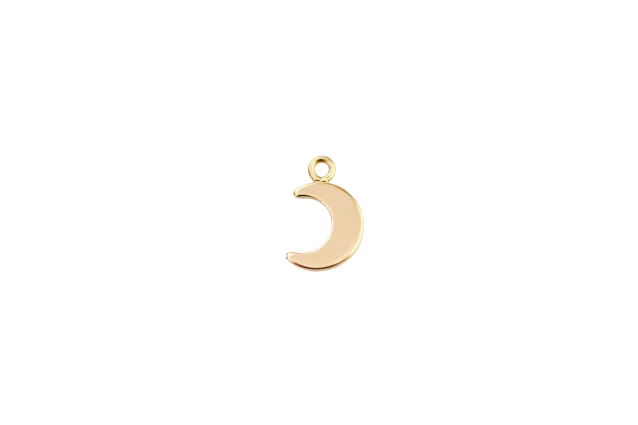 Gold filled moon charm.