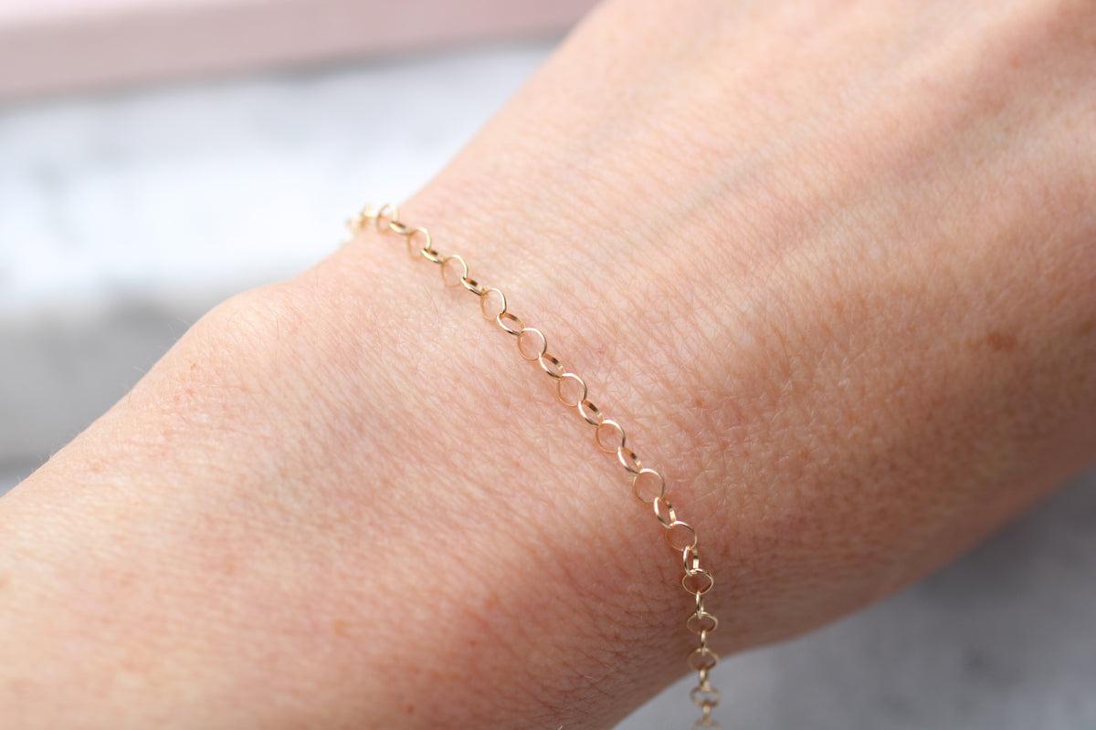 Gold Filled Rolo Permanent Jewellery Chain | Buy Now, Weld Later