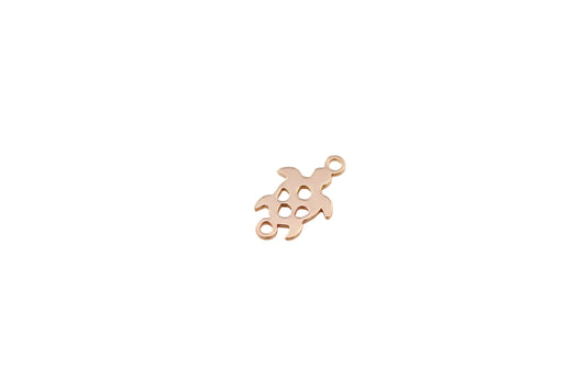 Gold filled turtle connector.