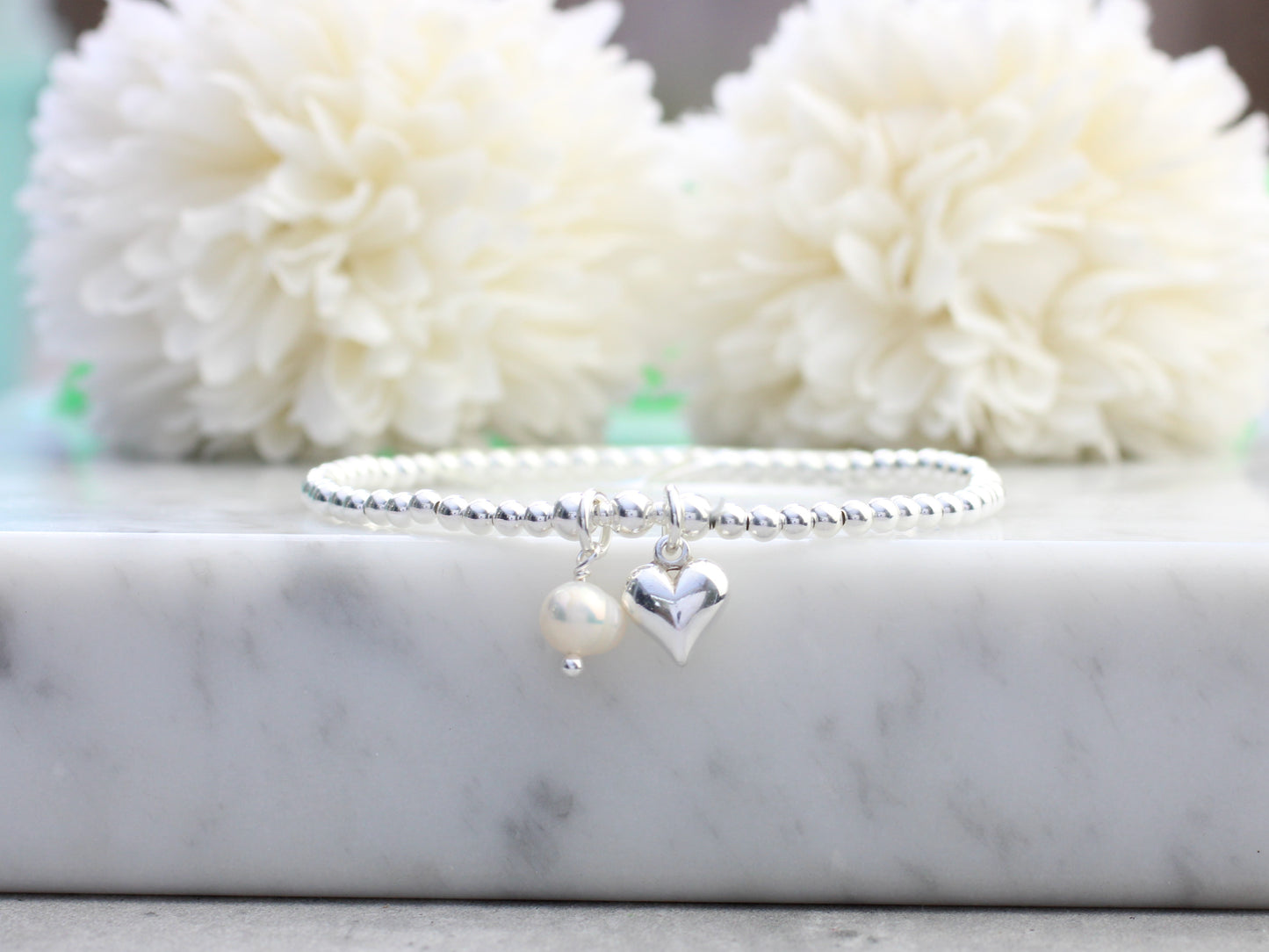 june birthstone bracelet with freshwater pearl
