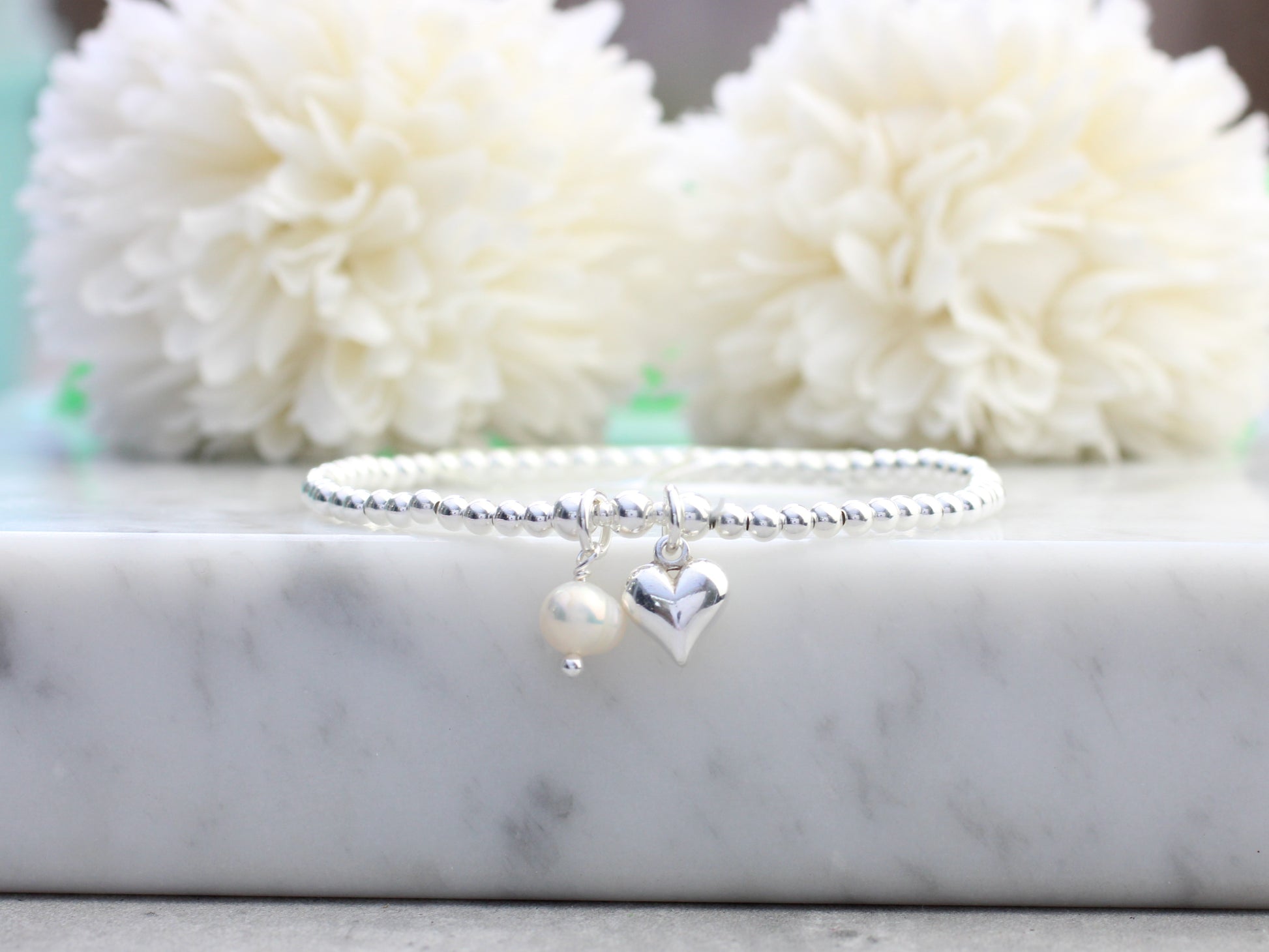 june birthstone bracelet with freshwater pearl
