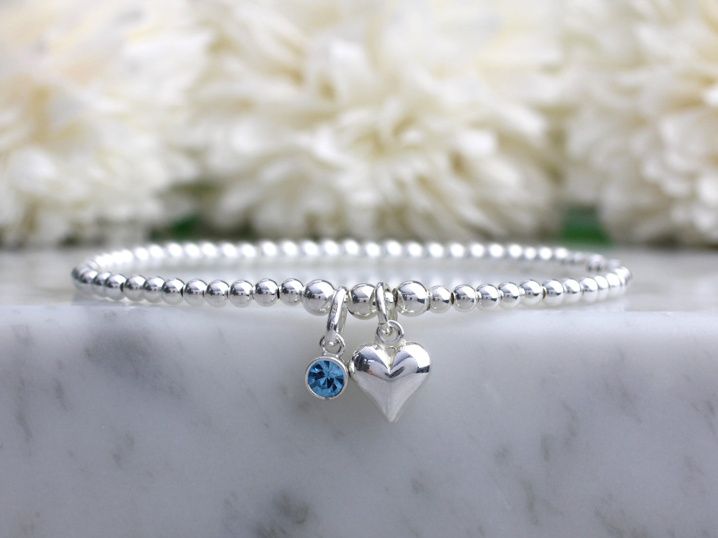 march birthstone bracelet
