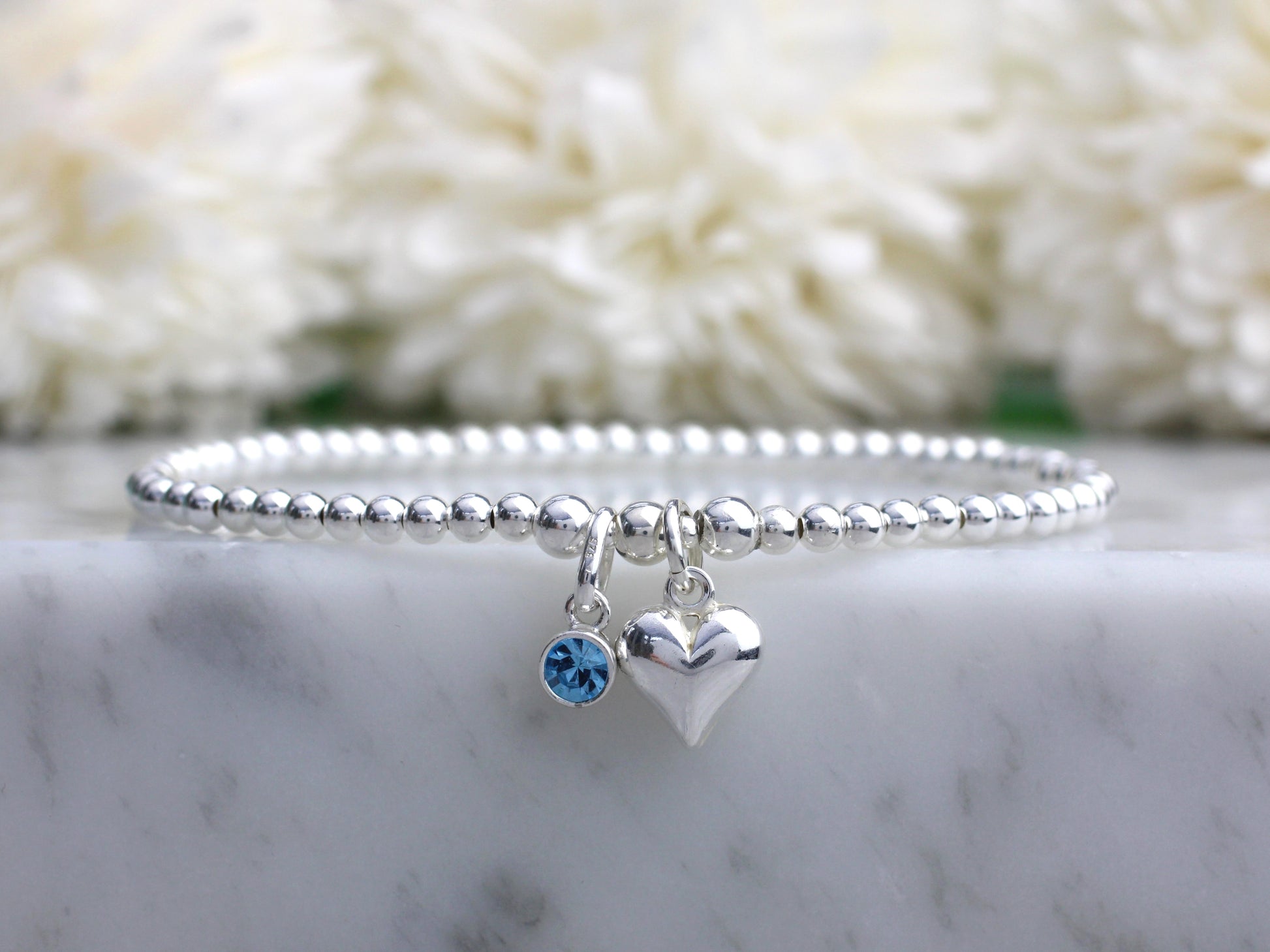 march birthstone bracelet