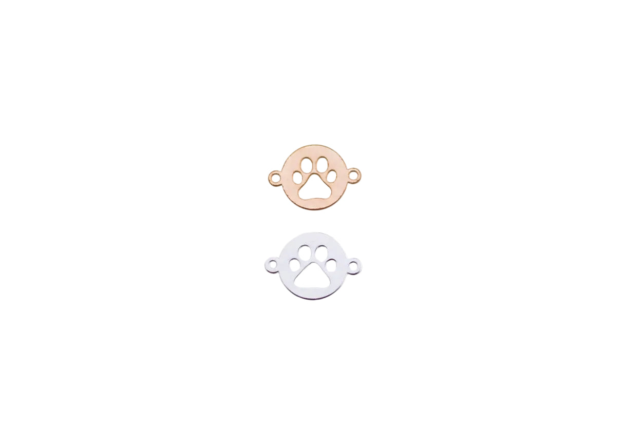 Two paw print icons on a light gray background