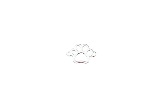 paw print connector on a white surface
