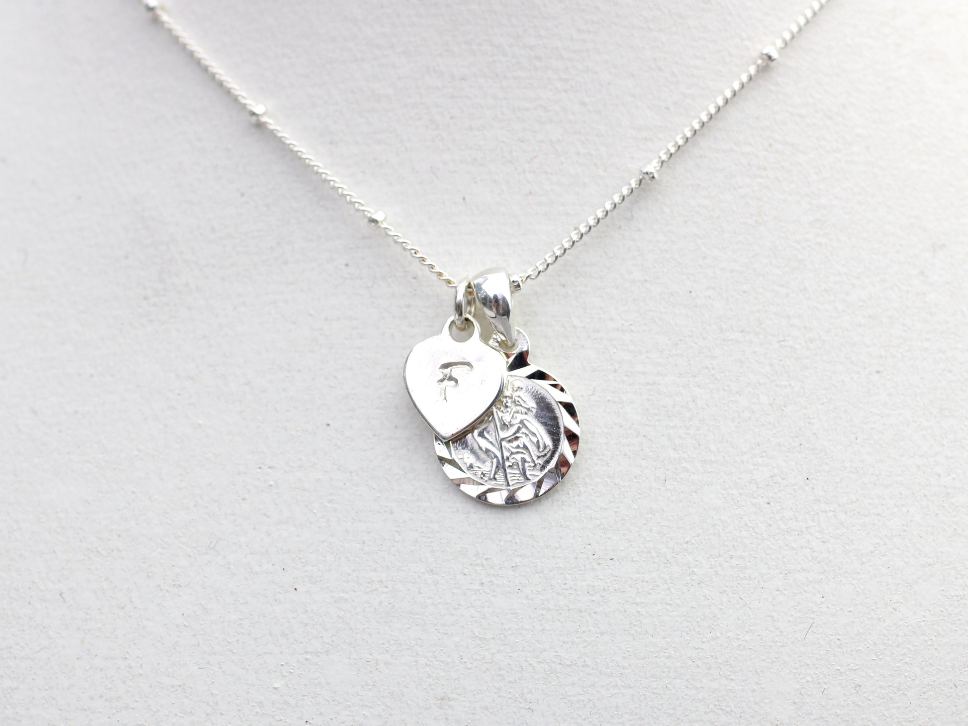 personalised saint christopher necklace