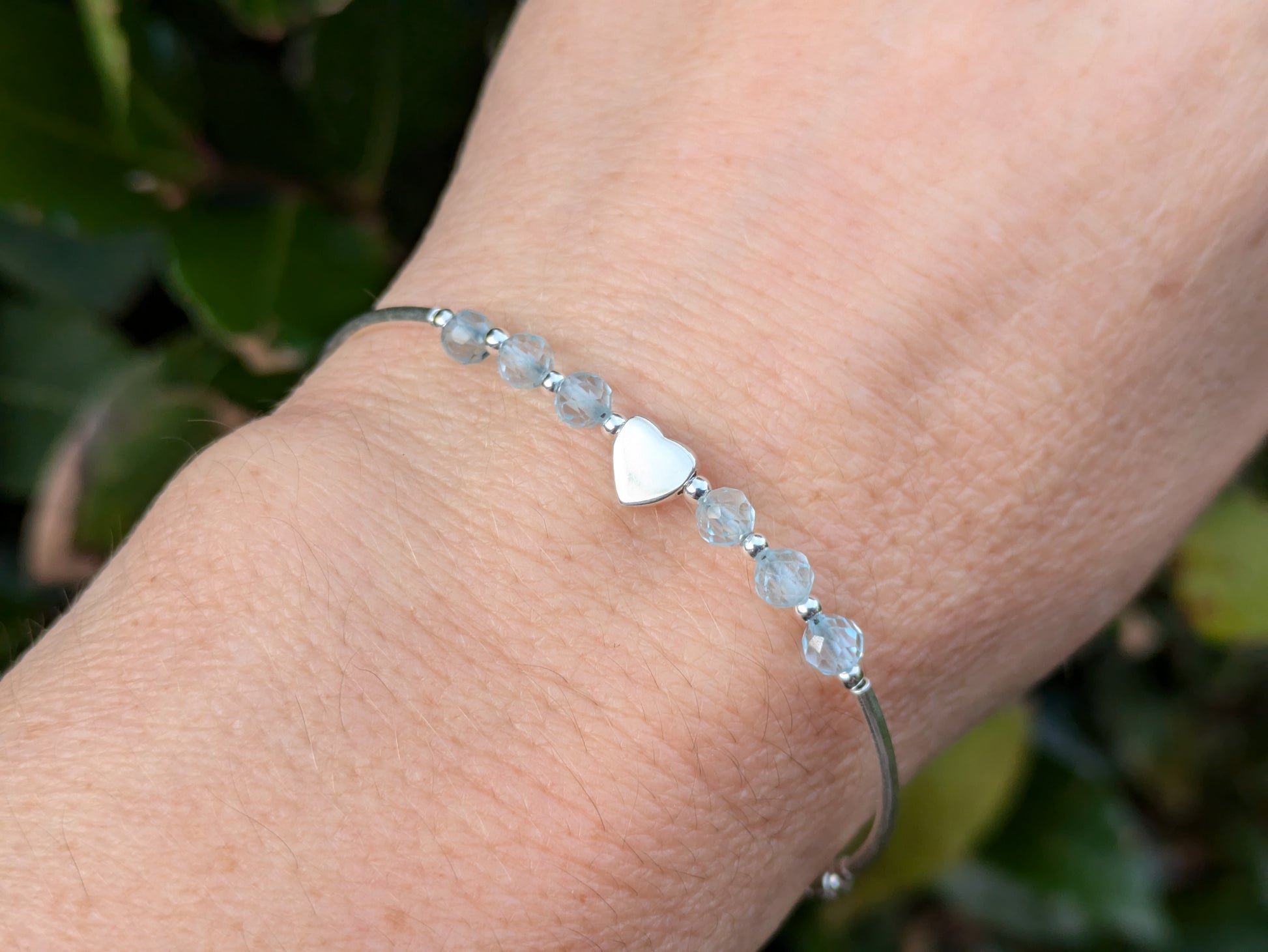 personalised topaz bracelet