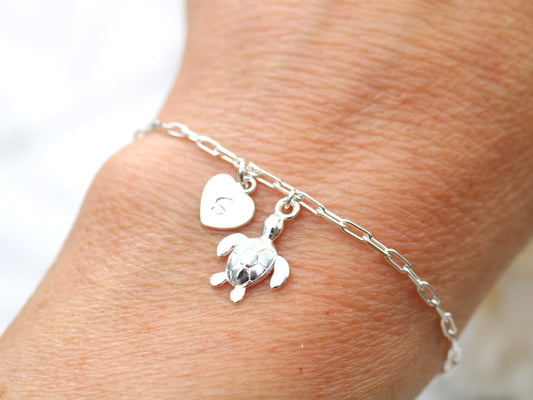 personalised turtle bracelet