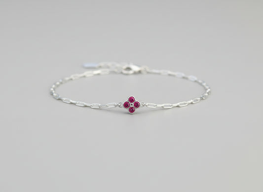 pink clover bracelet