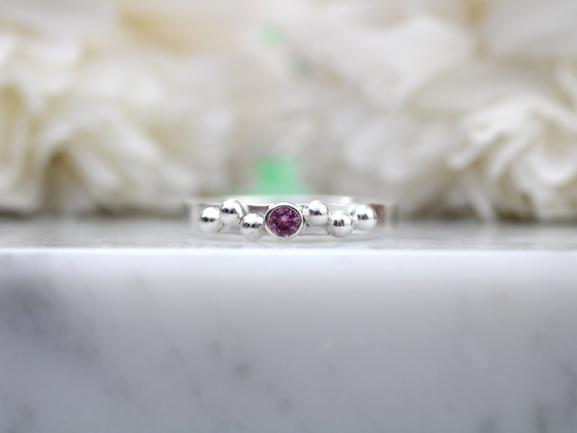 pink sapphire ring