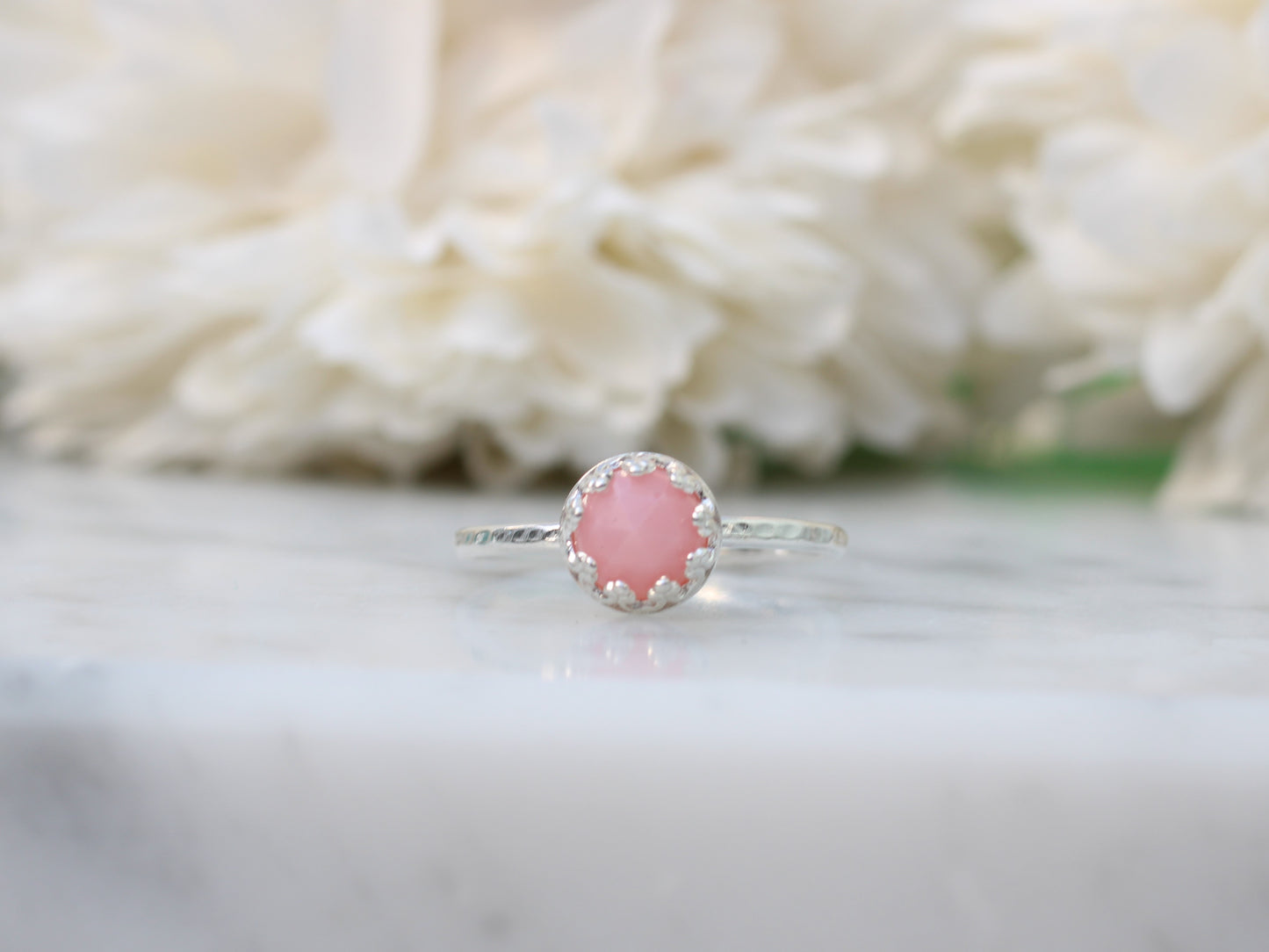 pink opal ring