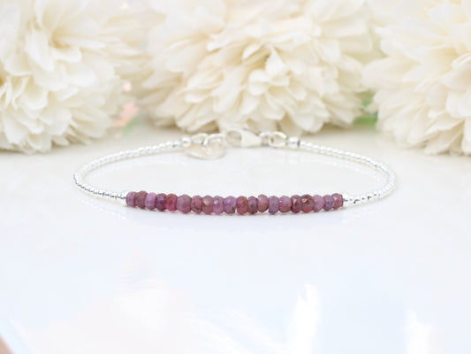 pink ruby bracelet