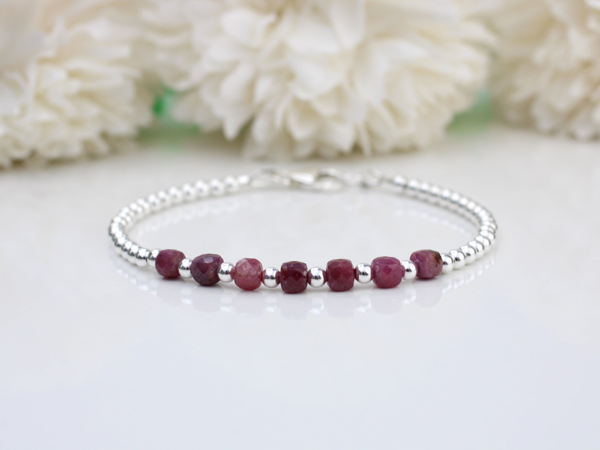ruby milestone bracelet