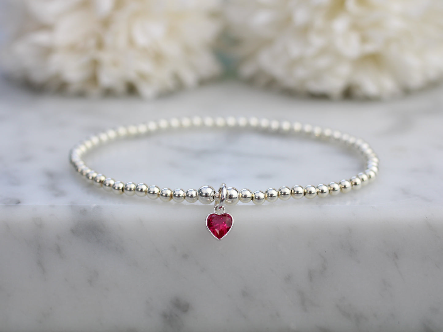 Sterling silver Valentines Day Bracelet.