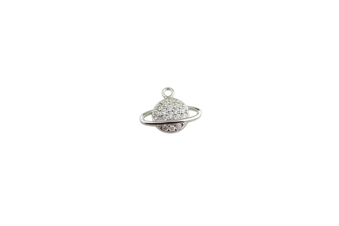 Sparkly planet charm.