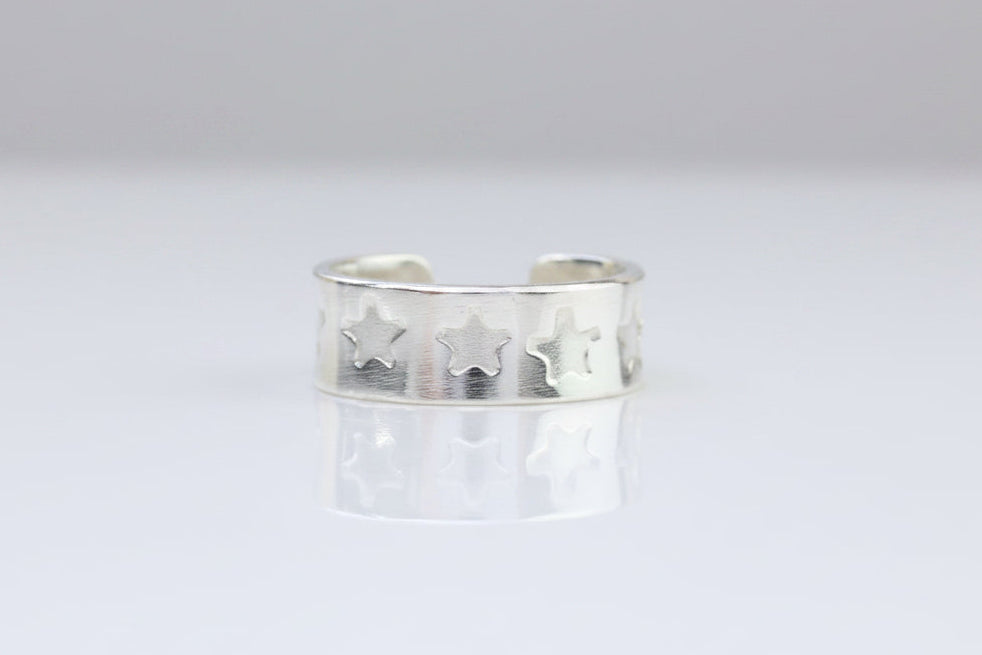 Handmade Sterling Silver Ear Cuff – Dandelion, Paw Print, Heart, Flower and Star