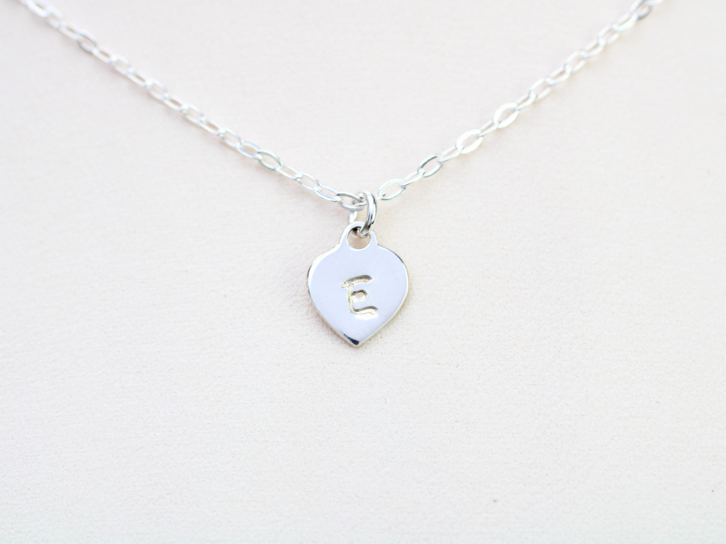 sterling silver family initial necklace